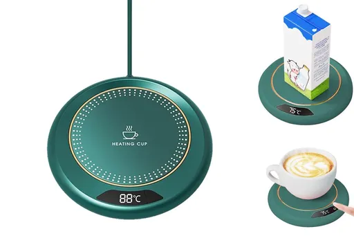 Electric Coffee Mug Warmer USB Cup With 3 Temp Settings-Green