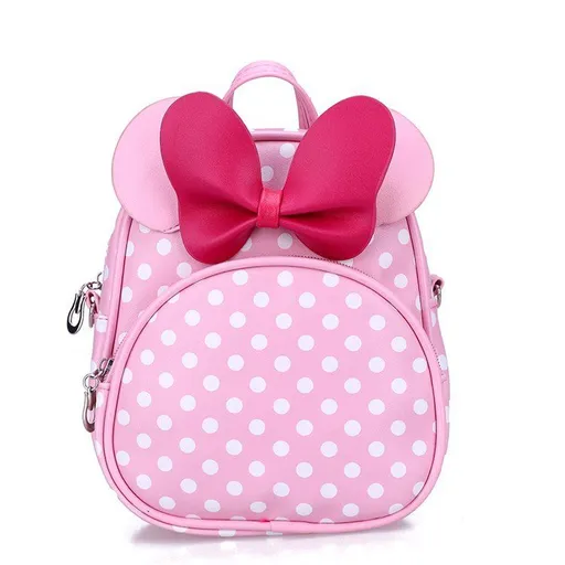 Backpack for Girls Small Backpack Cute Mini Mouse Backpack for Toddler Girl Backpack Gift Leather Child Bag Little Kids （2pcs）