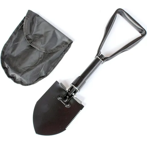 Mini Folding Shovel High Carbon Steel, Portable Lightweight Outdoor Tactical Survival Foldable Mini Shovel, Entrenching Tool