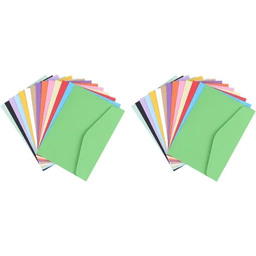 70Pcs Solid Color Paper Envelopes for Cards Invitations 11.5x8.2cm Assorted Colors for Mailing