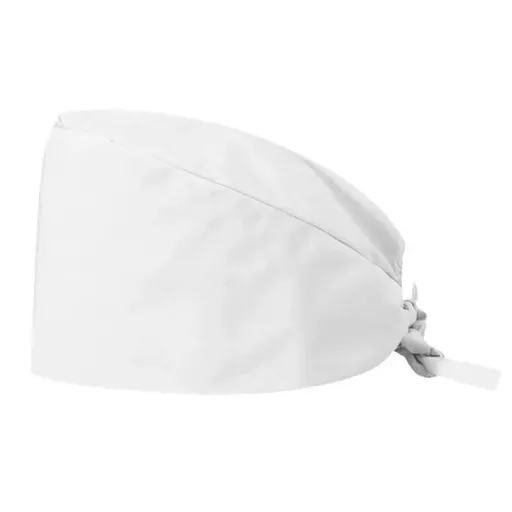 100% Cotton Unisex Surgical Scrub Cap for Doctors & Nurses - White