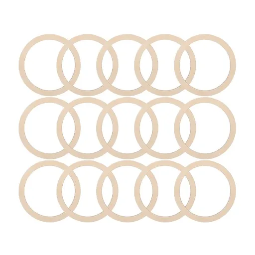 100Pcs DIY Wood Wreath Rings Circle Frames Wall Hanging DIY Crafts Multi-Use Dream Catcher Frames