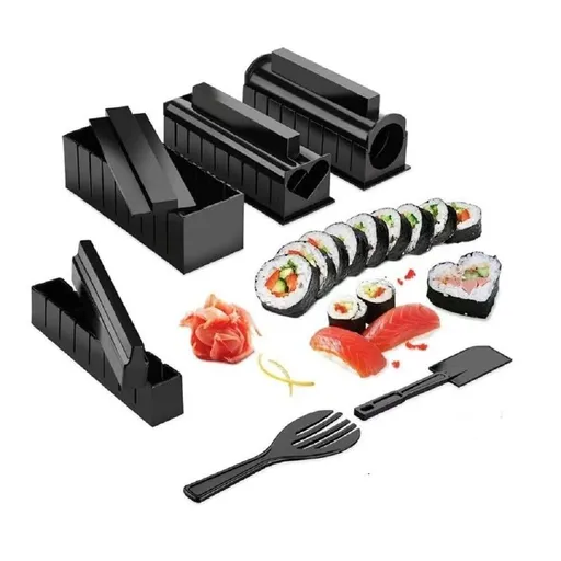 Sushi Making Kit, Sushi Kit with Sushi Mat,Sushi Roller, Sushi Maker, Bamboo Sushi Rolling Mat, DIY Sushi Set, Easy and Fun Home