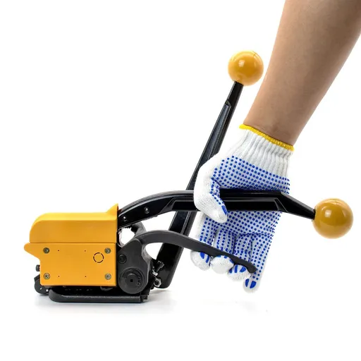 Steel Strapping Tool A333 Manual Belt Packaging Machine for 1/2" 5/8" 3/4" Strap Widths Metal Free Buckle Sealless Combination Tools