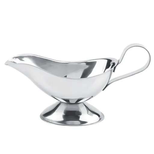 Stainless Steel Steak Pepper Sauce Boat Seasoning Container for Restaurant Kitchen(10oz)