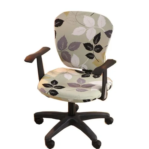 Computer Office Chair Cover - Split Protective & Stretchable Cloth Polyester Universal Desk Task Chair Chair Covers Stretch