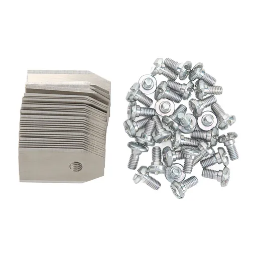 30PCS Stainless Steel Lawn Mower Blade Silver Weather Resistant Lawn Mower Replacement Blade for Husqvarna