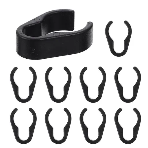 10Pcs Black Mic Cable Holders Plastic Clamps Strong and Easy Installation Microphone Accessories for Home