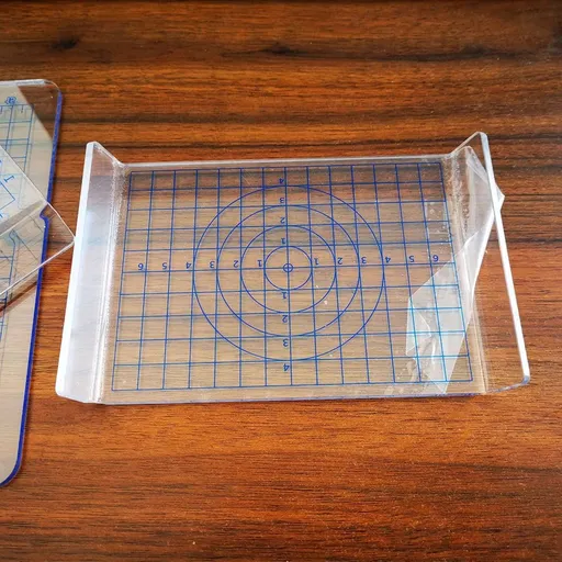 1PC Acrylic Sheet Backing Board with Grid Clay Pottery Craft Tool for Shaping and Sculpting Handmade DIY Tool Accessories