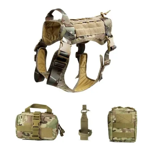 FW Tactical Dog Vest 1000D Nylon Large CP camouflage M