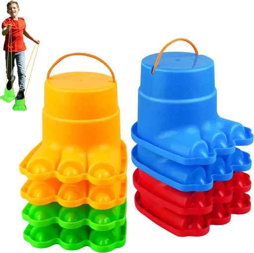4 Pair Children Balance Stilts Monster Leg Design
