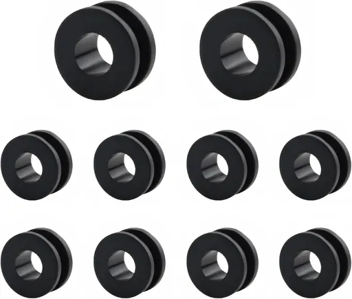10 PCS Motorcycle M6 Grommets Kit, Rubber Bushing Grommets Pressure Relief Cushion for Fairings Cowling, Shockproof Buffer Washer Grommet Replacement for Motorbike Body Repair