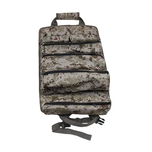 Heavy Duty Tool Roll Up Bag Organiser Multi-Pocket Canvas Carry Pouch for Electrician DIY Mechanic & 4WD Camping Camouflage Colour