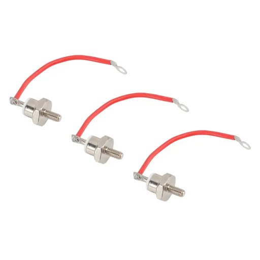3pcs ZX70 12 Diode Rust Prevention Stable Performance 70A Diode with Line for Motor Control Positive Red Line