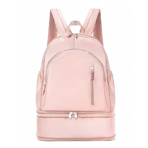 Travel Backpack Shoe Compartment Durable Backpack Travel Accessories Carry-On - Pink - Size Regular