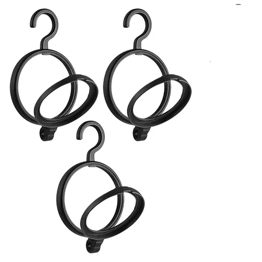 Hangs Clearance! Hanging Wig Stand Premium Wig Hanger for Multiple Wigs for Display Storage Styling Portable Wig Stands Keep The Wig & Perfect 3 Pack Clearance Sale Black