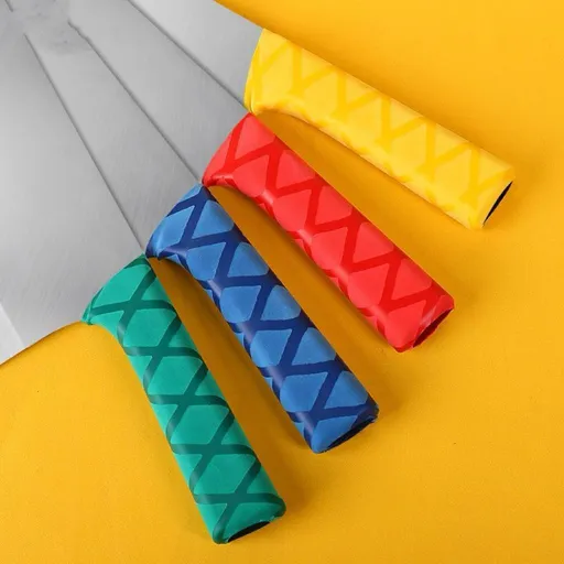 4 Pack Heat Shrink Tubing Sleeve for Cutting Knife Handle Chef Cutter Non Slip Wrap Tube Protector for Kitchen Hardware