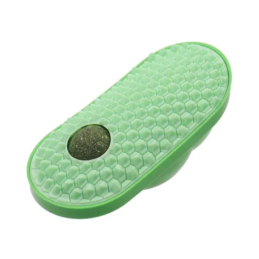 Cat Scrubber Toy for Cats Self Grooming Hair Removal Scratching Face Massage - Green