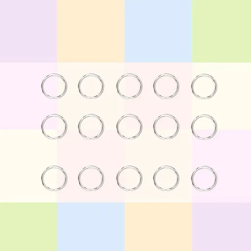 200Pcs Small Jump Rings Metal Rings for Craft Diy Projects Jewelry Making Rings Silver 0.7 x 0.5Cm