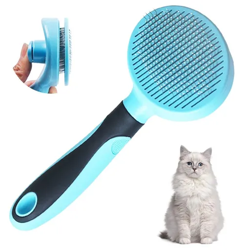 Cat Brush, Soft Dog Grooming Tool Brush for Dogs and Cats, Removes Loose Undercoat, Mats Tangled Hair Slicker Brush