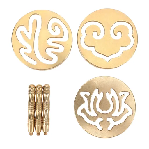 3pcs Incense Press Tool Brass Incense Shaping Tool for Yoga Meditation Home Aromatherapy