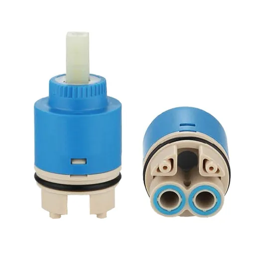 2pcs Hot and cold faucet valve core mixing valve kitchen basin shower 35mm high foot ceramic valve core repair parts