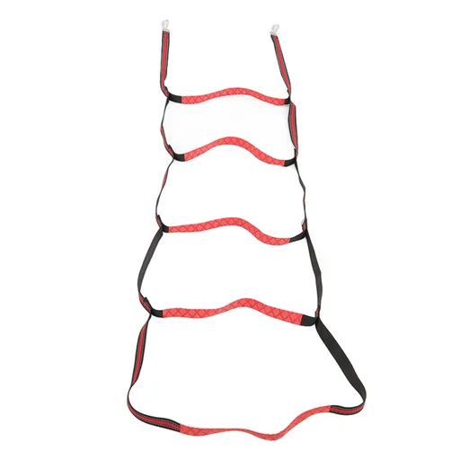 Boat Marine Rope Ladder Boarding Rope Ladder for Inflatable Boat Kayak Motorboat Canoeing Red 5 Stairs
