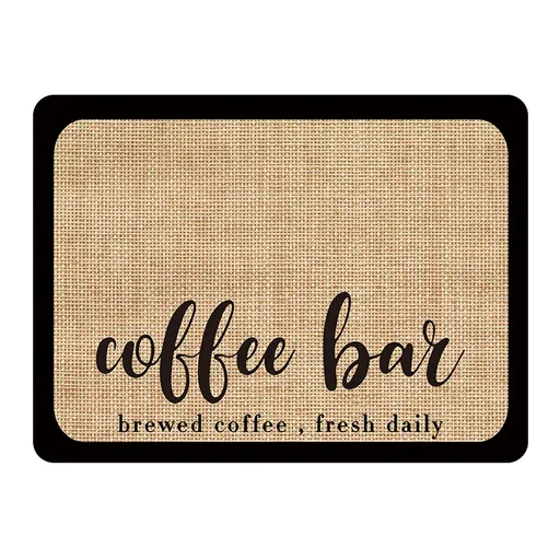 Super Draining Dish Drying Mat Quick Dry Coffee Kitchen Bathroom Tableware Pad - Coffee