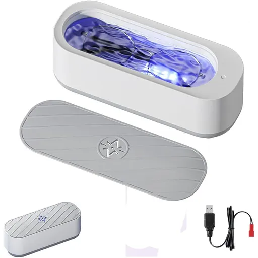 Ultrasonic Glasses Cleaner Machine, Fast Deep Cleaning, No Scratches, for Jewelry Eyeglass