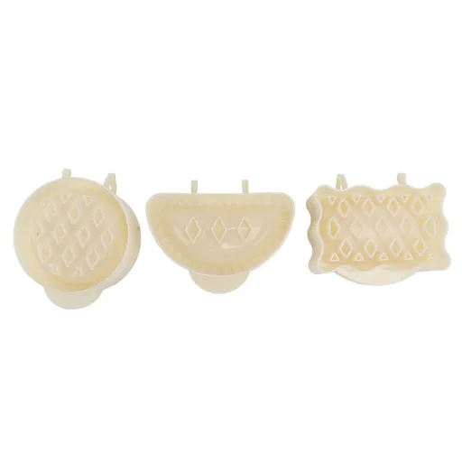 3PCS Pie Molds Set Environmentally Friendly ABS Mini Hand Pie Maker for Apple Pie Kitchen Christmas