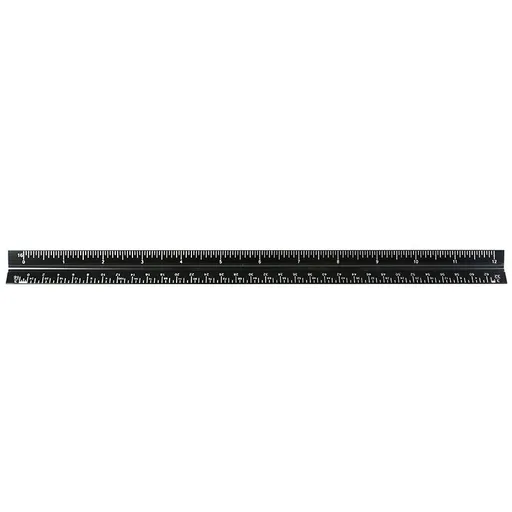 Architectural Scale Ruler,12" Aluminum Architect Triangular Ruler for Architects, Blueprint,Draftsmen and Engineers (Black)