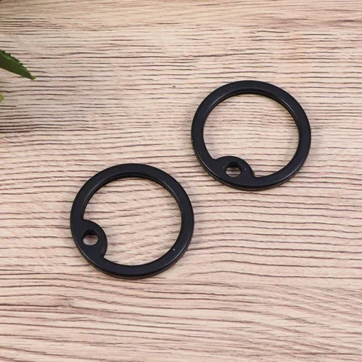 2-Pack Black Silicone Military Dog Silencers Wraps for Quiet of Metal Tags