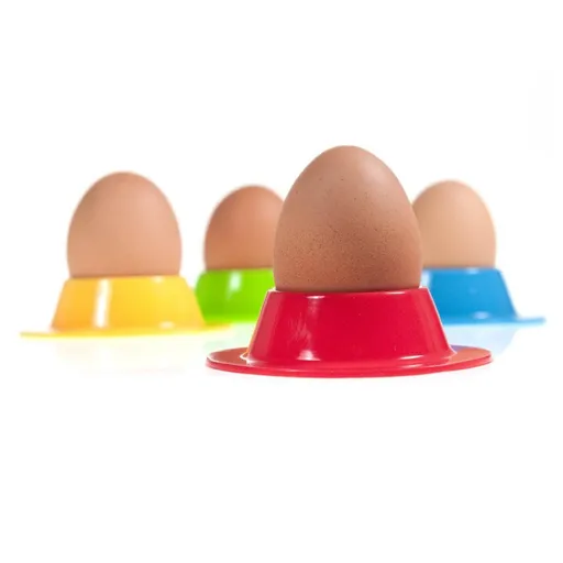 4pcs Food Egg Cup Easy to Clean Safe to Egg Cups Cute Egg Holder Food-grade Silicone Egg Holders Egg Tray Silicone Egg