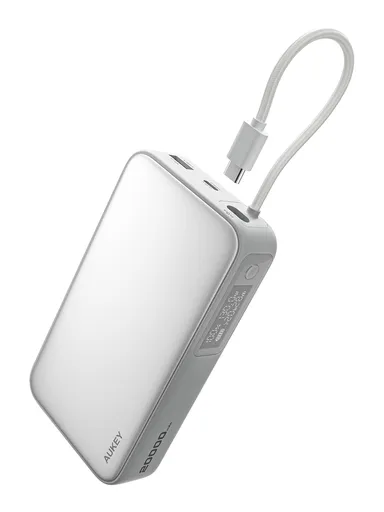 AUKEY Spark Sling 20000mAh 130W Power Bank with Built-in USB-C Cable & Digital Display – PB-Y48