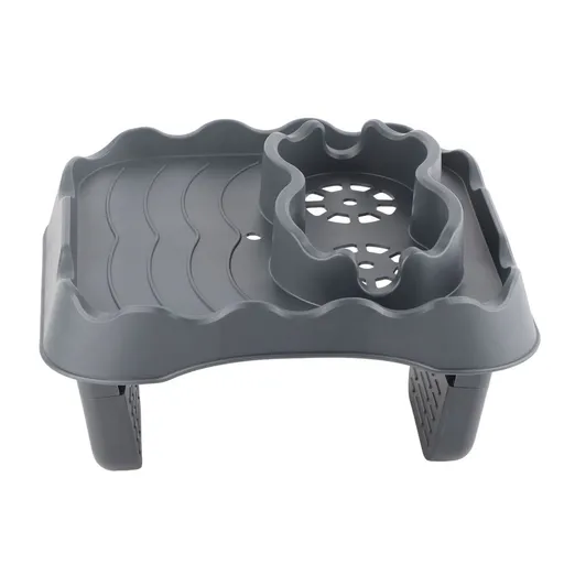 Anti Slip Hot Tub Table Tray Hot Tub Table Tray Adjustable Non Slip Side Table with Drain Holes and Cup Holder for Pools SPA Bathtub