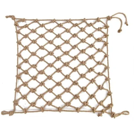 1PCS Parrots Climbing Net, Medium Large Size Parrots Hemp Rope Hanging Swing Bird Game Cage Toy Accessories M 40*40cm