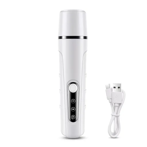 2-in-1 Electric Nail Clippers for Dogs and Cats, Pet Nail Trimmer with LED Light and Low Noise, Compatible with All Breeds, SZ2