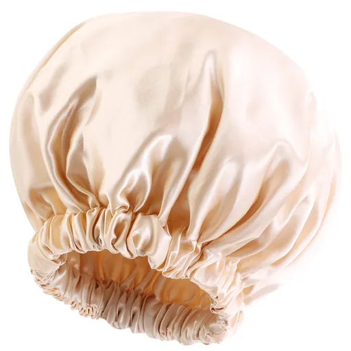 Satin Bonnet Silk Bonnet Hair Bonnet for Sleeping- Hat Satin Sleep Cap for Women's Natural & Curly Hair(Champagne)
