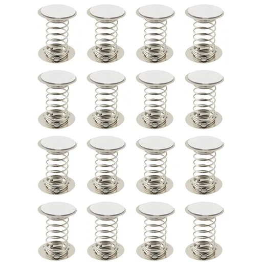 16PCS Double Sides with Adhesive Spring Base 3cm 304 Stainless Steel Accessories Spring Base DIY Toys Decorative Ornaments Shaking Head Supplies Production Accessories