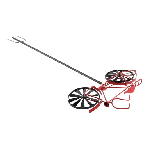 Bike Wind Decor Vintage Wind Spinner, Bike Wind Spinners Red for Yard