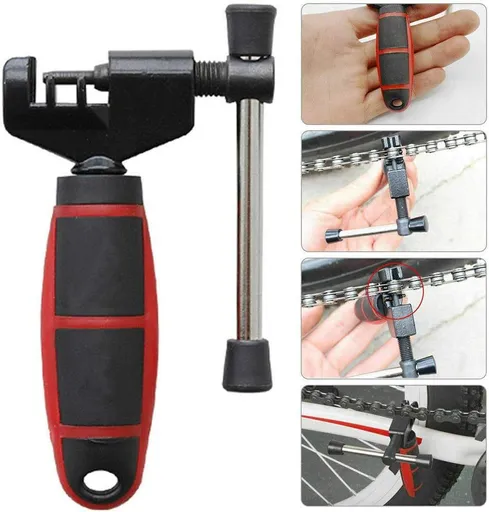 Bike Chain Splitter Cutter Breaker Universal Bike Chain Tool Bicycle Cycling Steel Repair Tool Bicycle Remove and Install Chain
