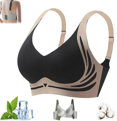 Super Gather Bra - Wireless Push-Up, Soft Comfortable Lift Bra for Everyday and Sports - Women's