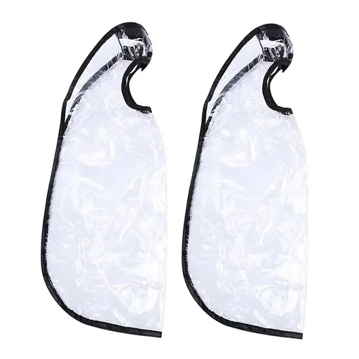 2 Pcs Hair Washing Funnel Apron, Upright Position Shampoo Cape for Home or Salon Use, Elderly Disabled Clients, Clear