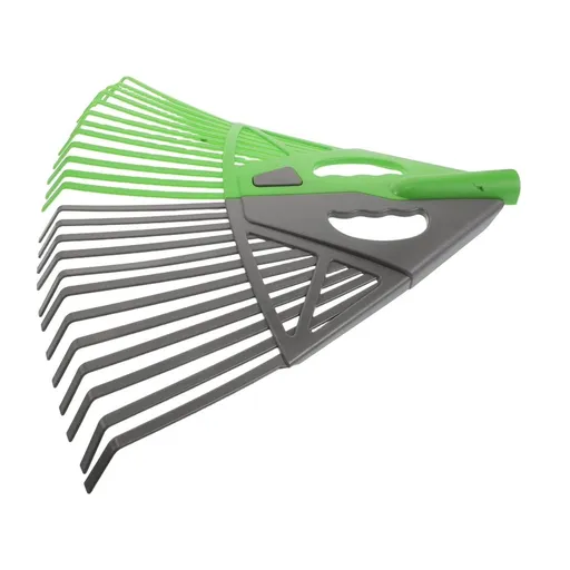 Versatile Plastic Lawn Rake Head Compatible with Multiple Handles for Yard Use