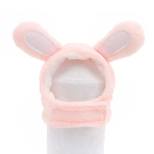 Cotton Paw Pet Hat Cartoon Rabbit Headgear for Cats Dogs Pink Rabbit XS