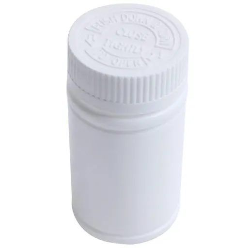 Reagent Bottle Liquid Solid Powder Capsules Case Plastic Empty Medicine Bottles Pill Container Holder 3pcs White