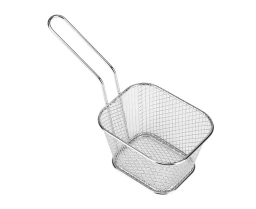 Fry Baskets, Lightweight Metal Circular Fryer Basket for Chips, Shrimp, and More