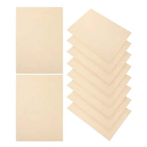 10Pcs Handmade Paper Sheets Vintage Writing Paper for Craft Enthusiasts Beige Map