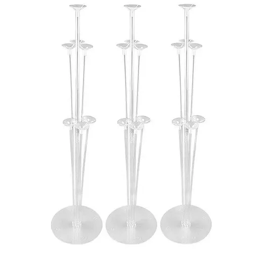 3/6/12 Set 70 Cm Balloon Column Set Upright Base Stand Holder Wedding Party Deco - 3Sets
