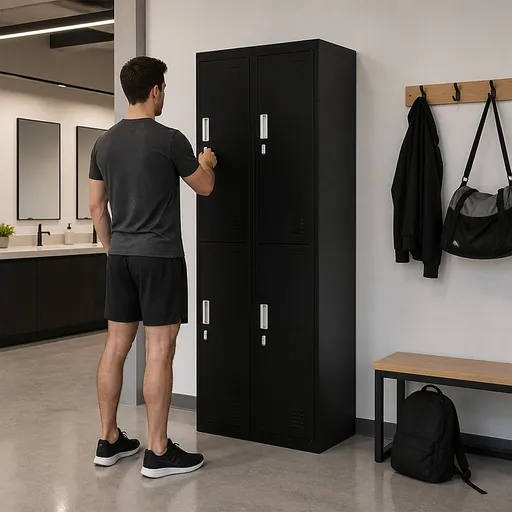 Four-Door Office Gym Shed Storage Locker